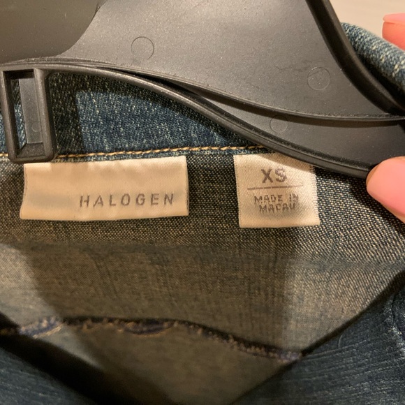 Halogen denim blazer size Xsmall - Picture 3 of 6